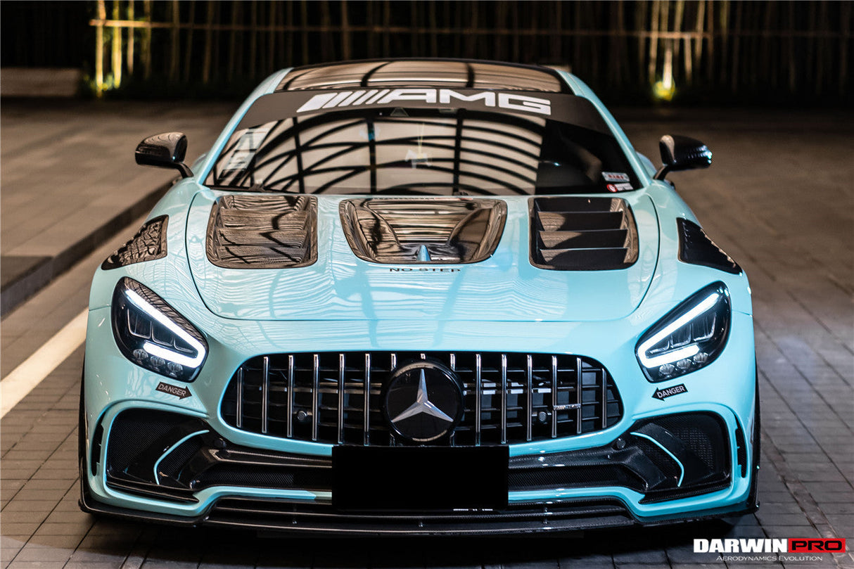 2015-2021 Mercedes Benz AMG GT | GTS | GTC Partial Carbon Fiber Front Bumper Darwinpro IMPII Design