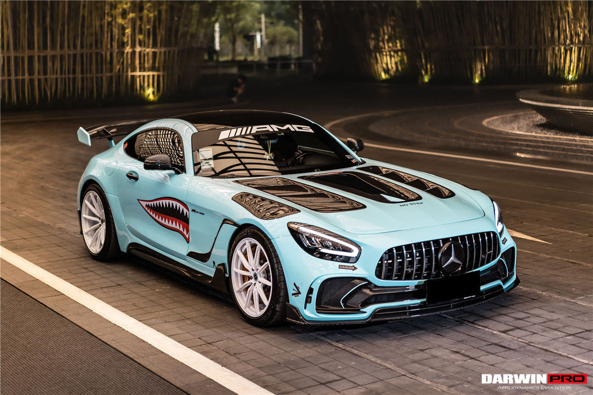 2015-2021 Mercedes Benz AMG GT | GTS | GTC Partial Carbon Fiber Front Bumper Darwinpro IMPII Design