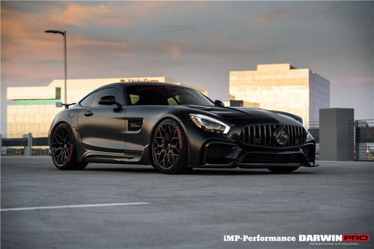 2015-2021 Mercedes Benz AMG GT GTS Partial Carbon Fiber Side Skirts DarwinPRO IMP Design