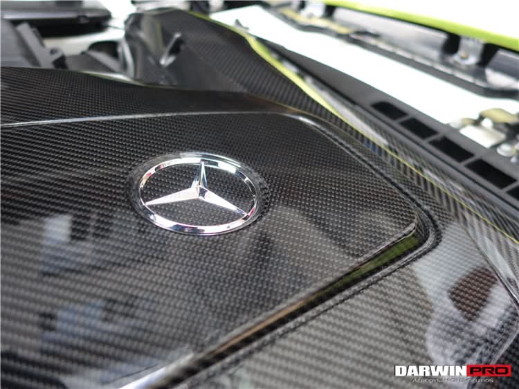 2015-2020 Mercedes Benz AMG GT GTS Autoclave Carbon Fiber Engine Cover Replacement