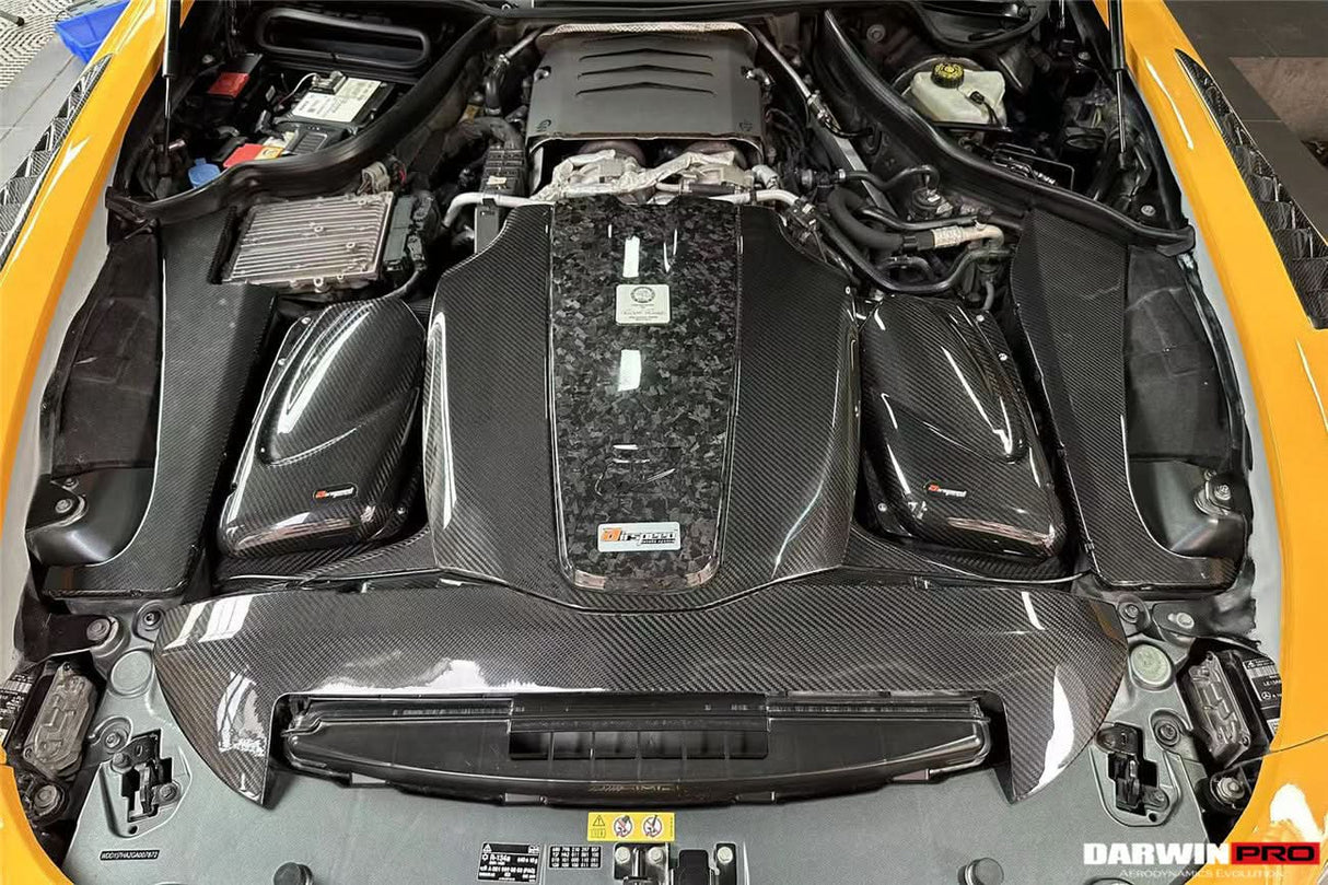 2015-2020 Mercedes Benz AMG GT | GTS |GTC Autoclave Carbon Fiber Radiator Cover Repalcement