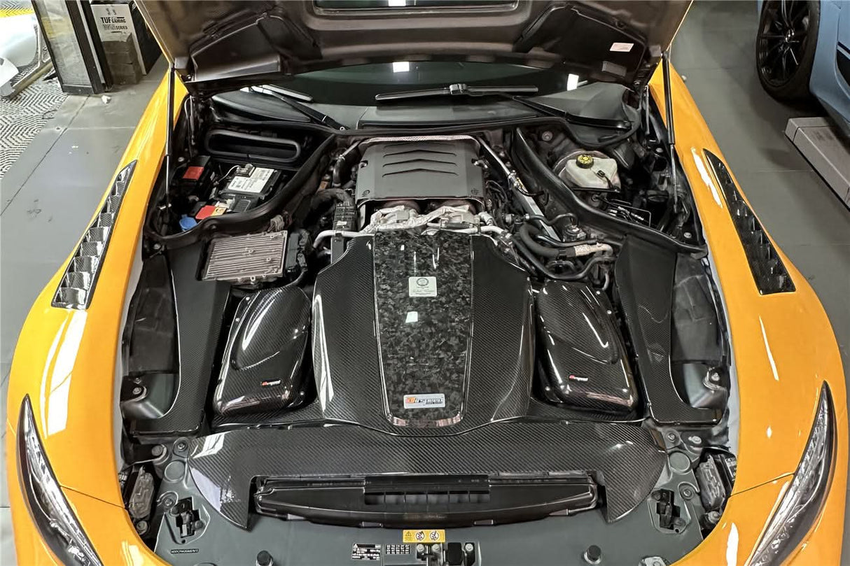 2015-2020 Mercedes Benz AMG GT | GTS |GTC Autoclave Carbon Fiber Radiator Cover Repalcement