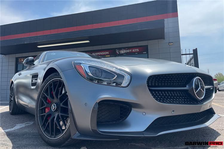 2015-2016 Mercedes Benz AMG GT GTS Carbon Fiber Front Lip