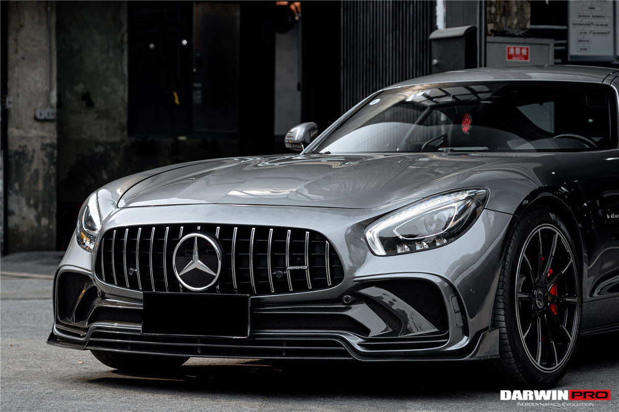 2015-2021 Mercedes Benz AMG GT | GTS | GTC Partial Carbon Fiber Front Bumper Darwinpro IMPII Design