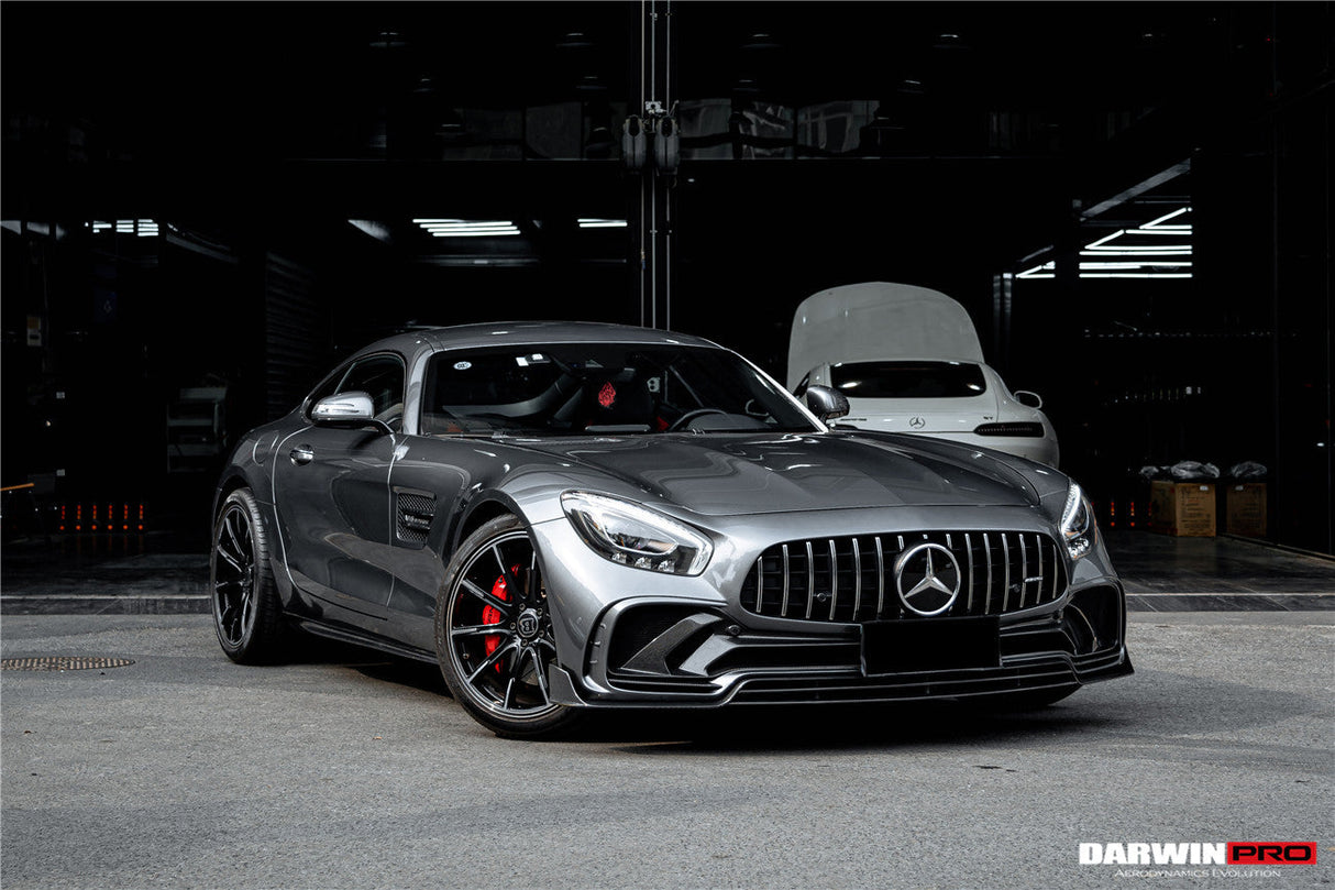 2015-2021 Mercedes Benz AMG GT | GTS | GTC Partial Carbon Fiber Front Bumper Darwinpro IMPII Design