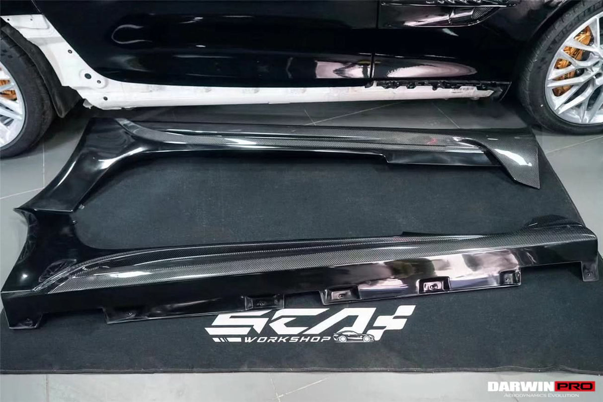 2017-2021 Mercedes Benz AMG GTR ONLY Carbon Fiber Side Skirts DarwinPRO (iMP Design)