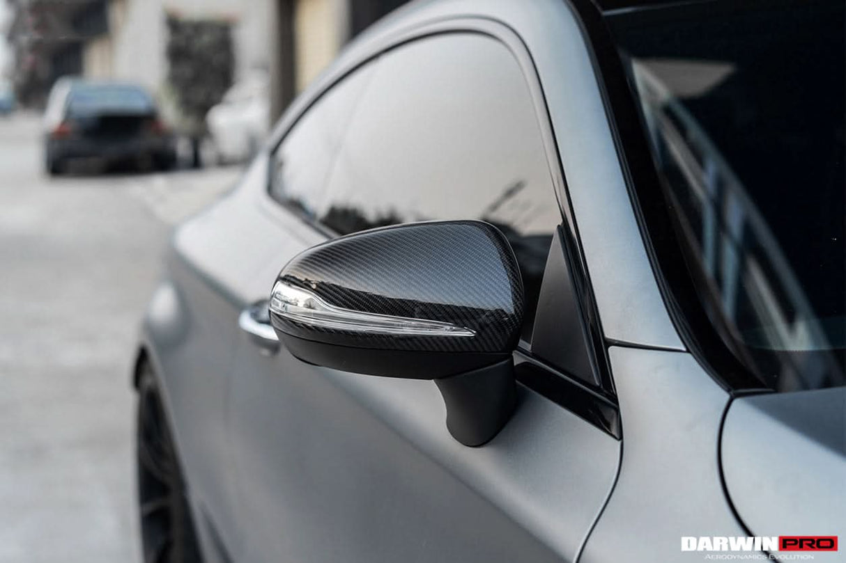 2014-2021 Mercedes Benz C-Class W205 S-Class W222 C217 E-Class W213 Dry Carbon Fiber Mirror Housing Replacement