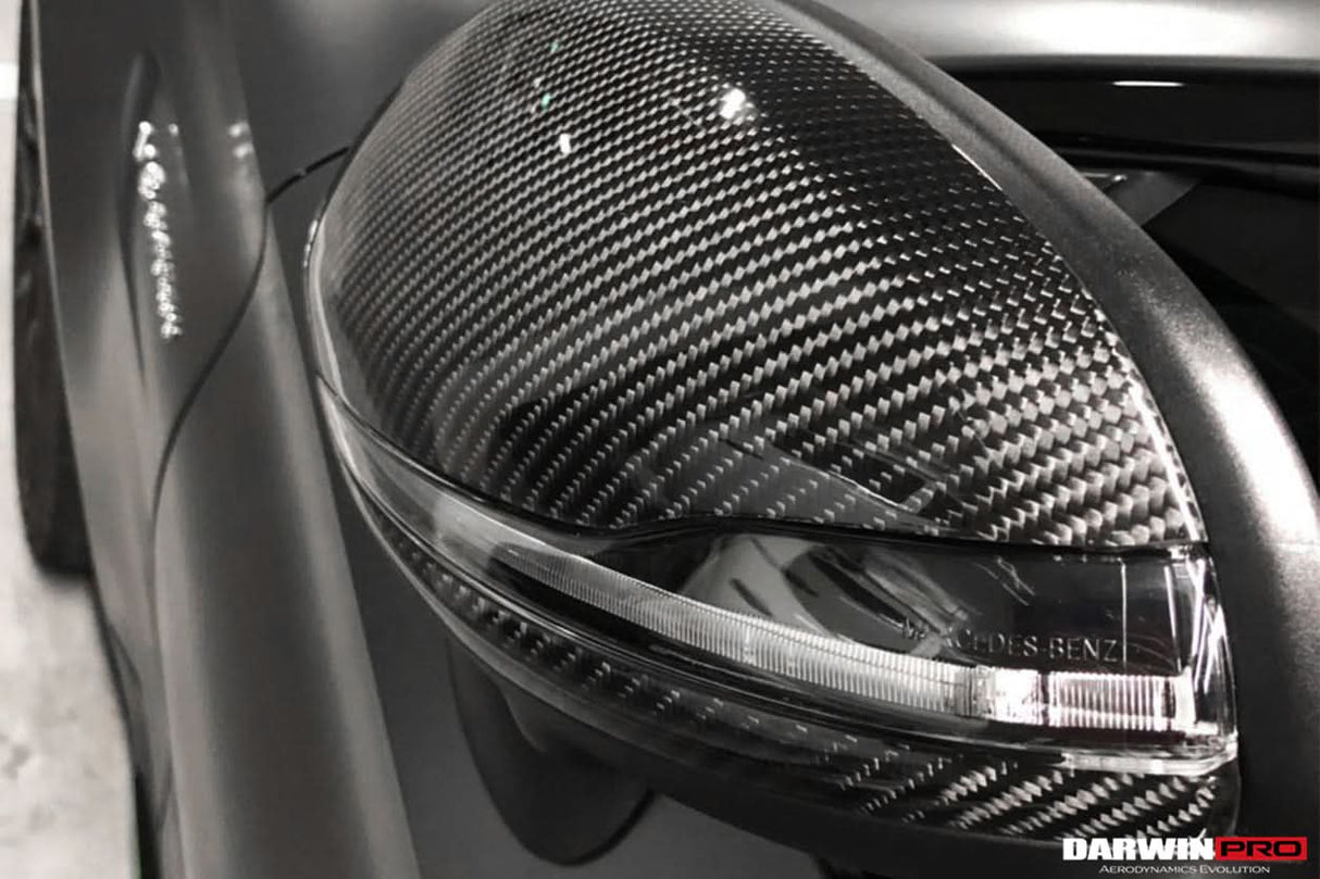 2014-2021 Mercedes Benz C-Class W205 S-Class W222 C217 E-Class W213 Dry Carbon Fiber Mirror Housing Replacement