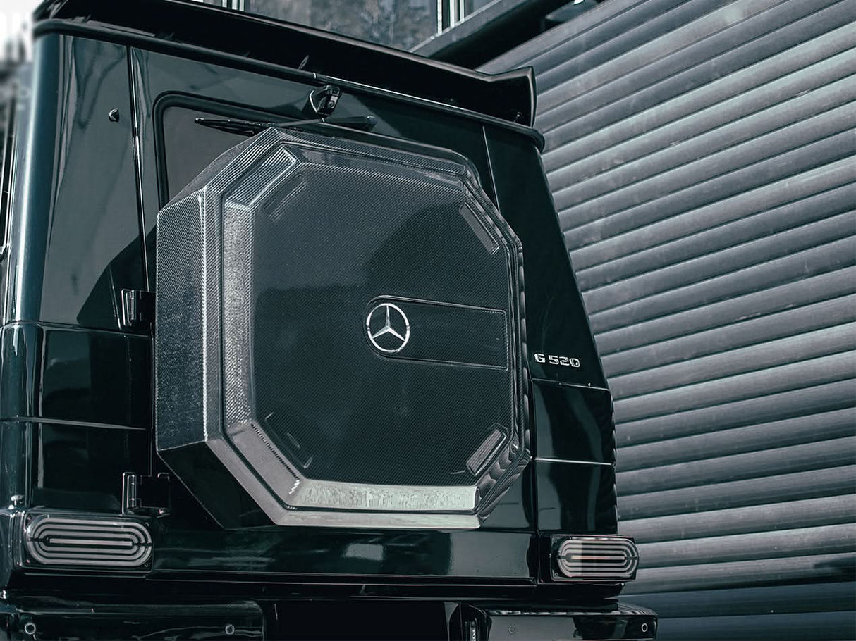 2008-2018 Mercedes Benz W463 G Wagon IMP Style Carbon Fiber Spare Wheel Tire | Fits G500, G550, G63 AMG, G65 AMG