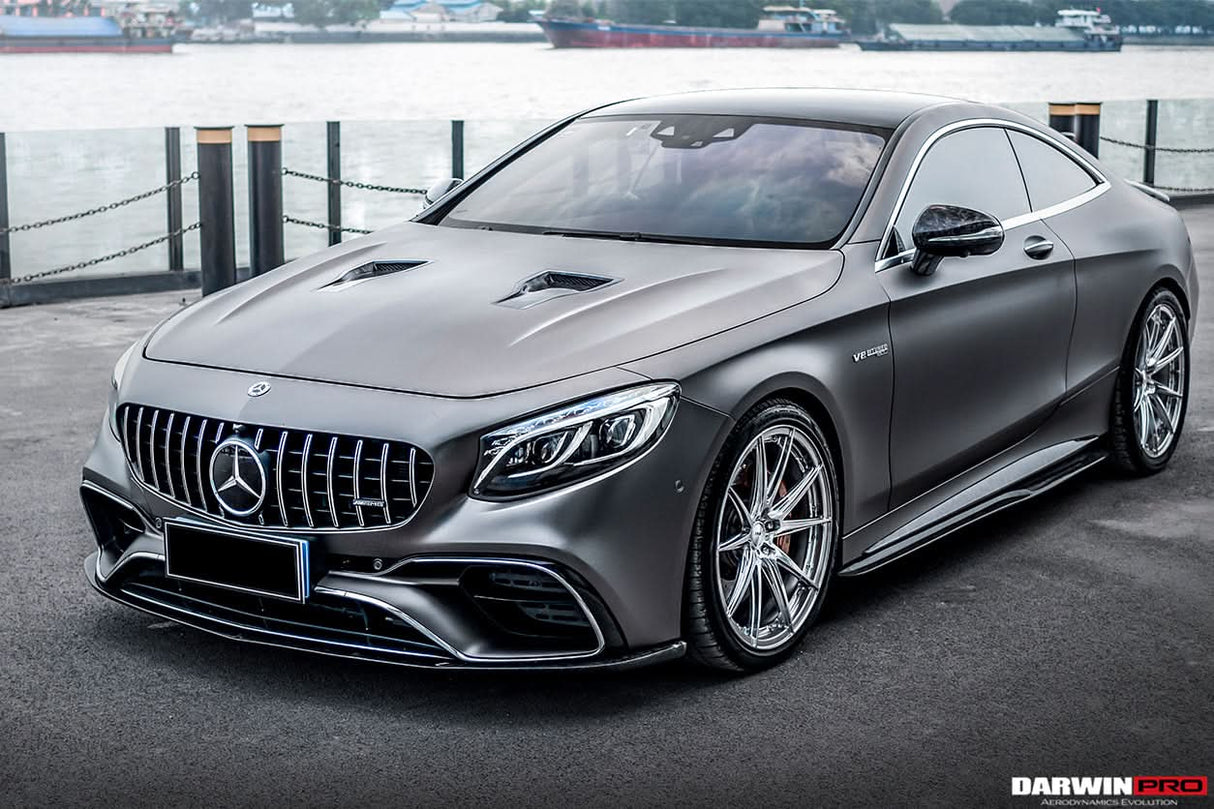 2018-2021 Mercedes Benz C217 S63 & S65 AMG Coupe BKSS Style Carbon Fiber Front Lip