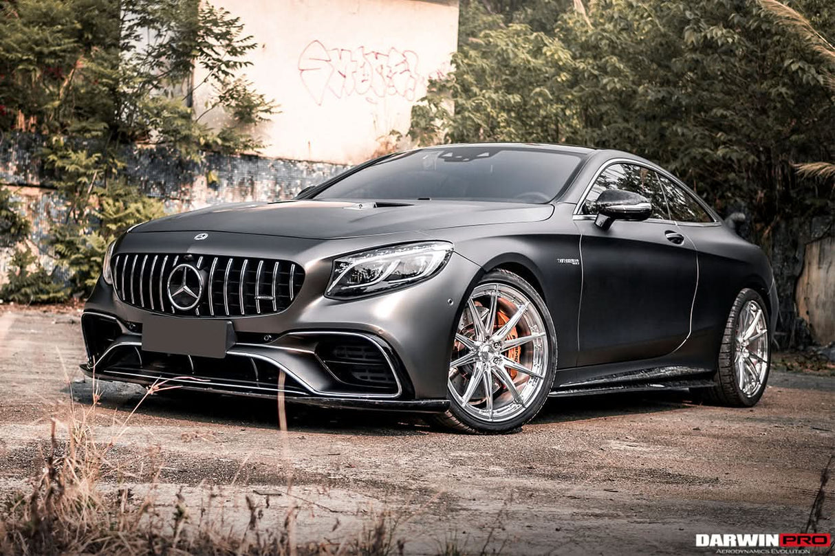 2018-2021 Mercedes Benz C217 S63 & S65 AMG Coupe BKSS Style Carbon Fiber Front Lip