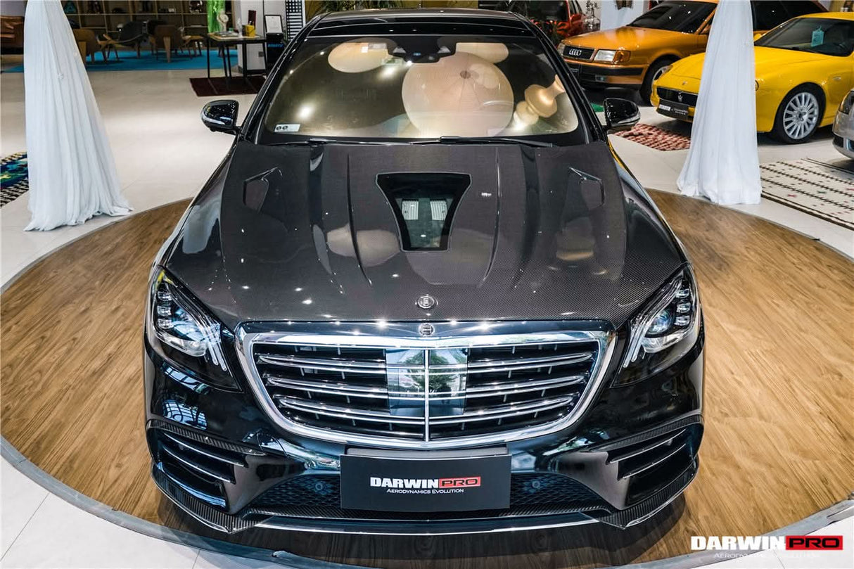 2014-2020 Mercedes Benz W222 Sedan iMP Design Carbon Fiber Hood | Fits S450, S550, S560, S63AMG, S65AMG