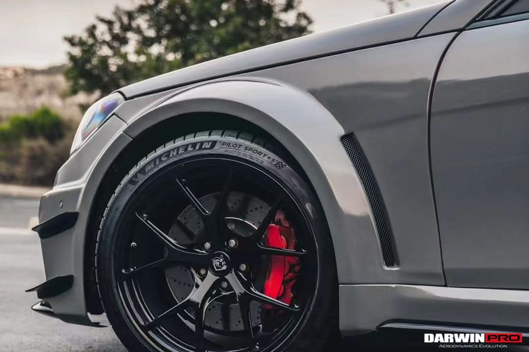 2012-2014 Mercedes Benz W204 Wide Full Body Kit DarwinPRO (BKSS) Fits C63 AMG Sedan