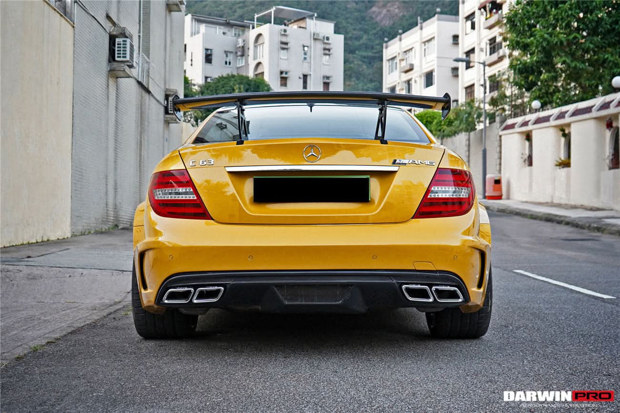 Mercedes Benz W204 C Class C63 AMG Coupe BKSS Style Carbon Fiber Trunk Spoiler