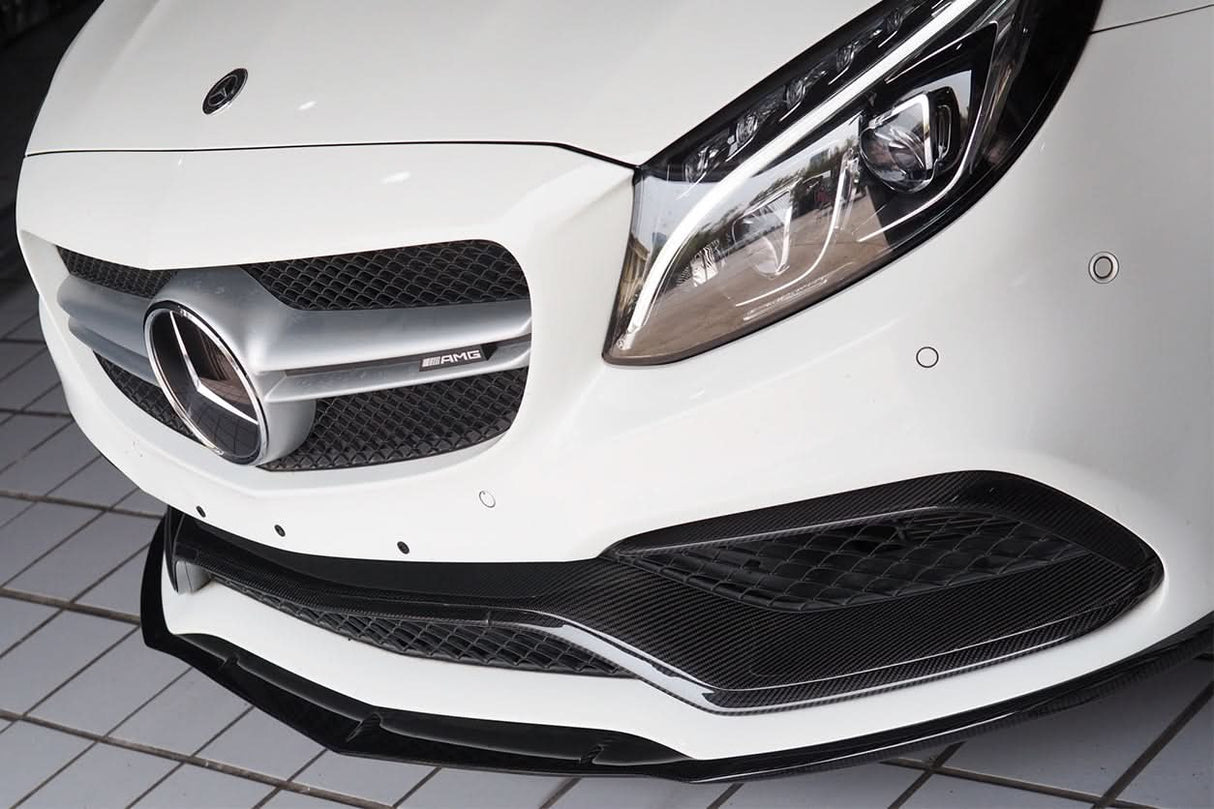 2015-2021 Mercedes Benz W205 C63 S AMG Carbon Fiber Front Canards