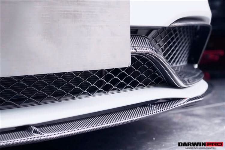 2015-2023 Mercedes Benz W205 C63 S AMG Carbon Fiber Front Bumper Trim Set (4pcs)
