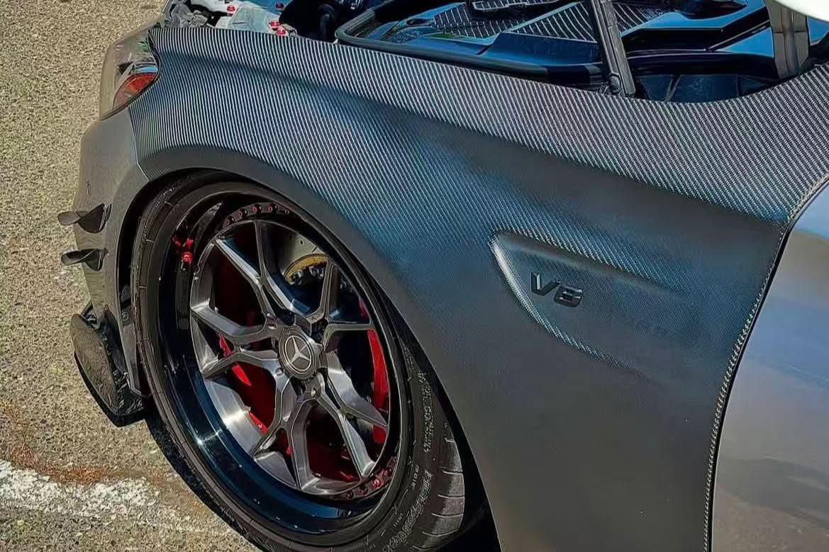 2015-2021 Mercedes Benz W205 C63 S AMG Sedan Carbon Fiber Fender
