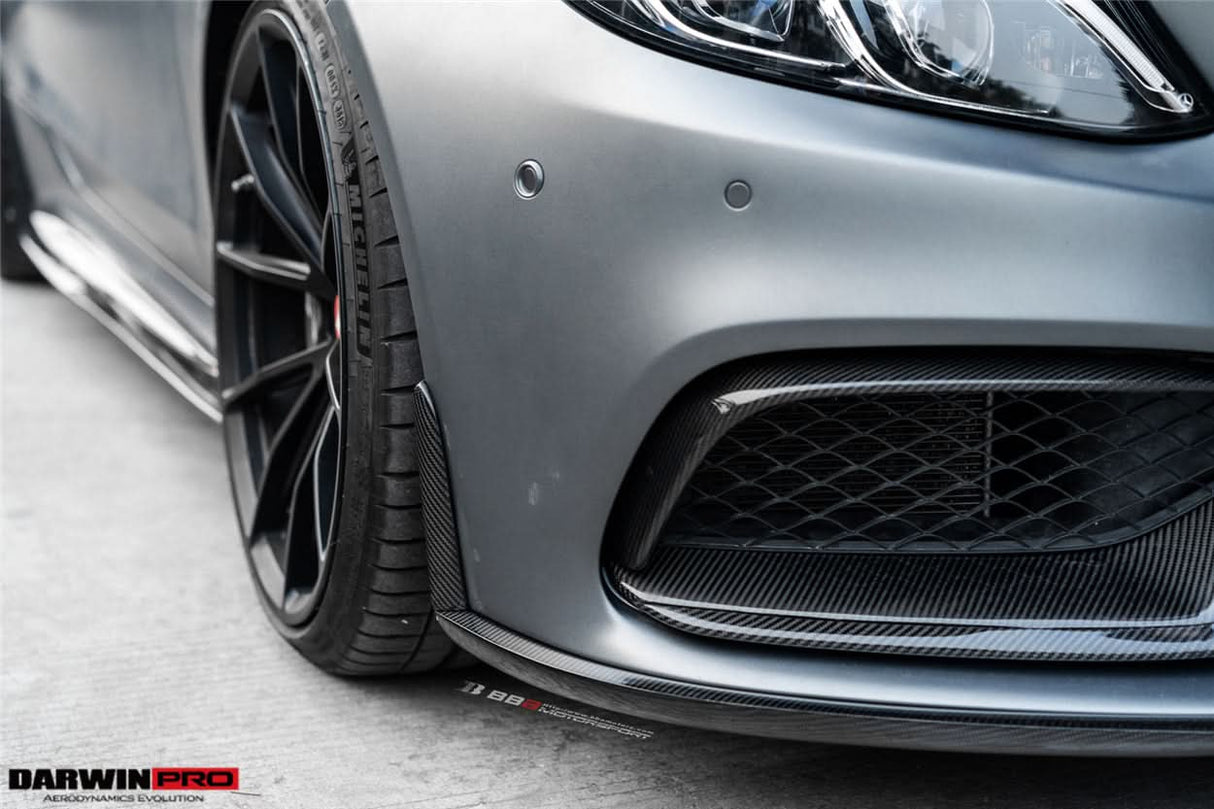2015-2021 Mercedes Benz W205 C63 S AMG Sedan BKSS Style Carbon Fiber Front Lip