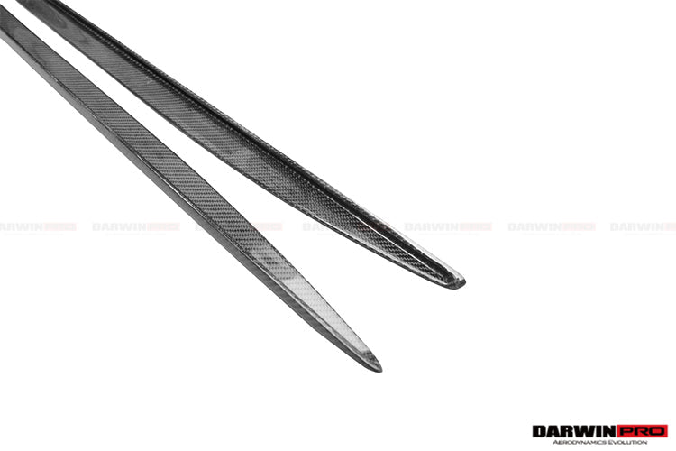 2015-2021 Mercedes Benz W205 C63 AMG C43 C Class Sedan Carbon Fiber Side Skirts Trim