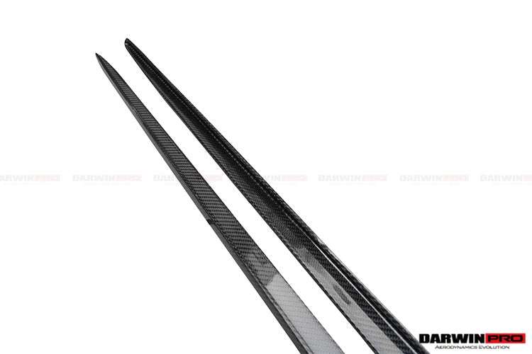 2015-2021 Mercedes Benz W205 C63 & S AMG Coupe Carbon Fiber Side Skirts Trim