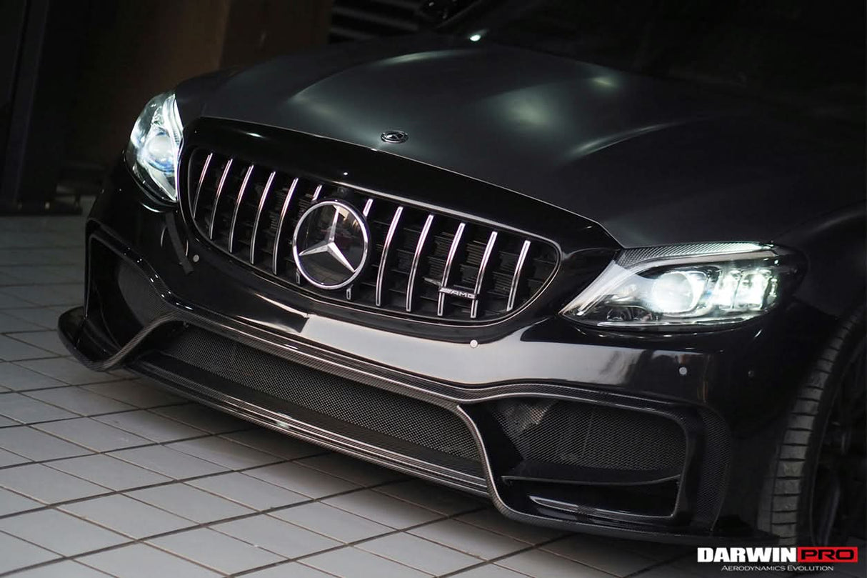 2015-2021 Mercedes Benz W205 C63 S AMG Sedan IMP Performance Partial Carbon Fiber front bumper