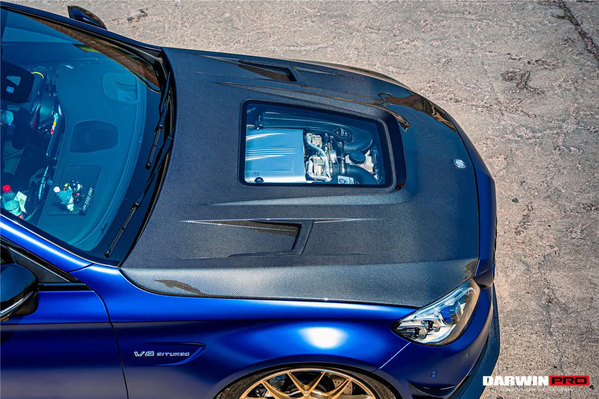DarwinPRO 2015-2021 Mercedes Benz W205 C63 & S AMG IMP Performance Partial Carbon Fiber Hood