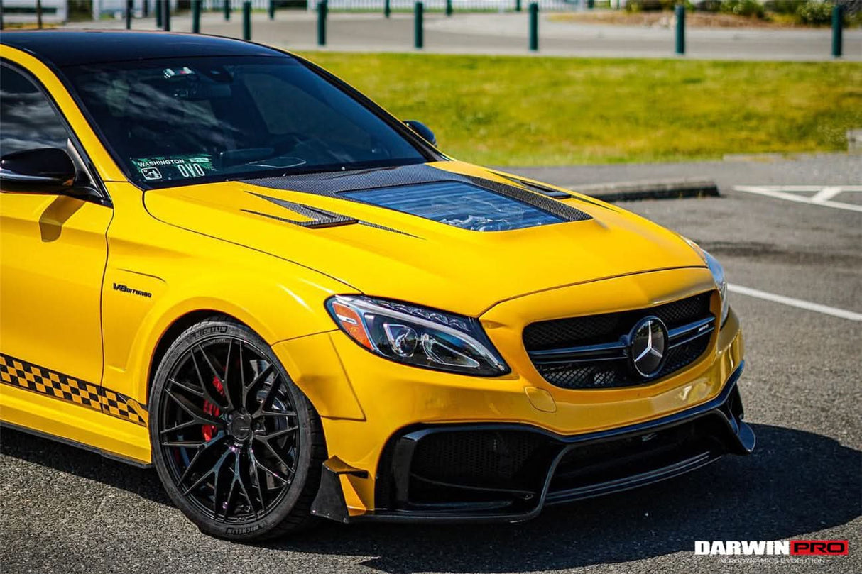 DarwinPRO 2015-2021 Mercedes Benz W205 C63 & S AMG IMP Performance Partial Carbon Fiber Hood