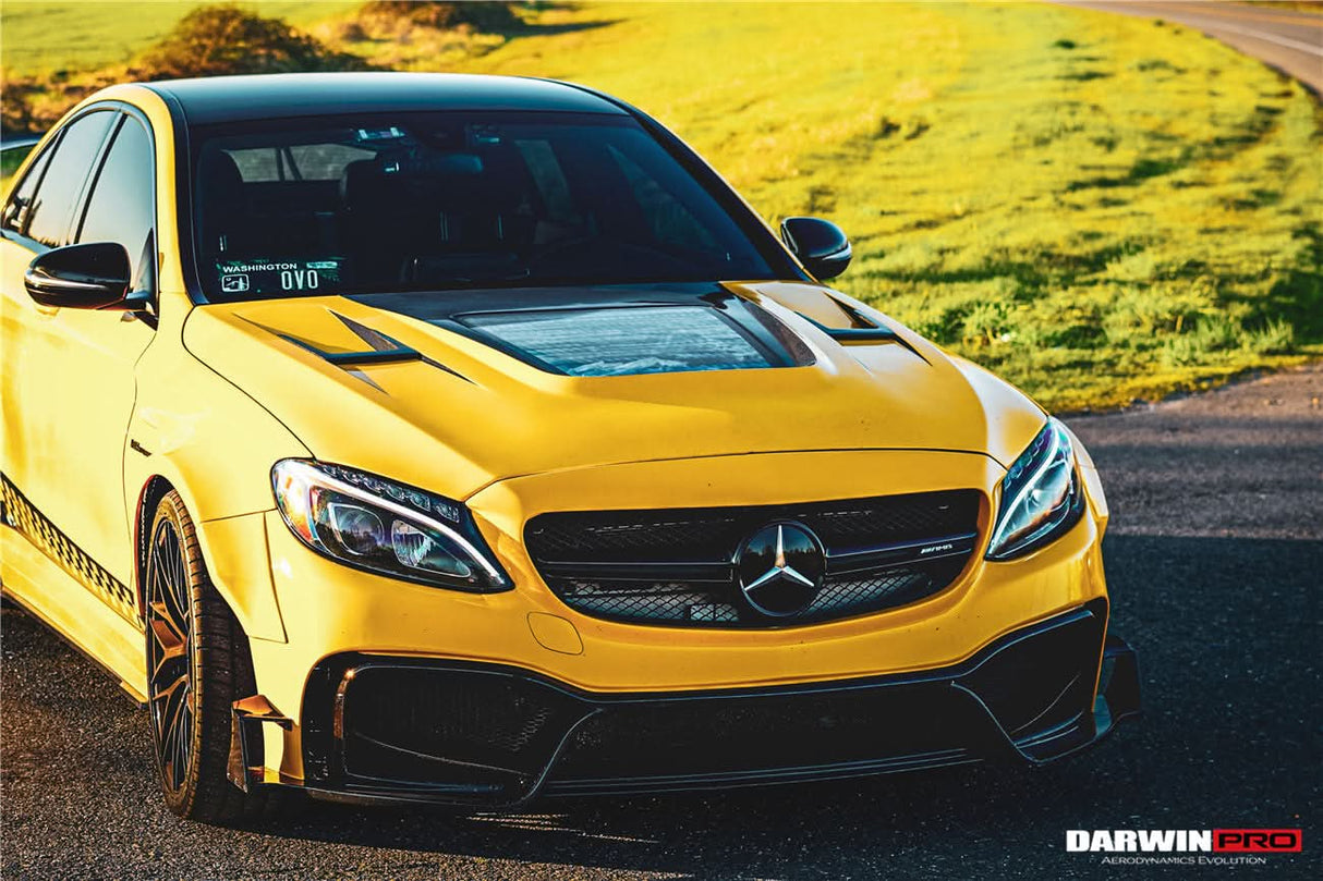 DarwinPRO 2015-2021 Mercedes Benz W205 C63 & S AMG IMP Performance Partial Carbon Fiber Hood