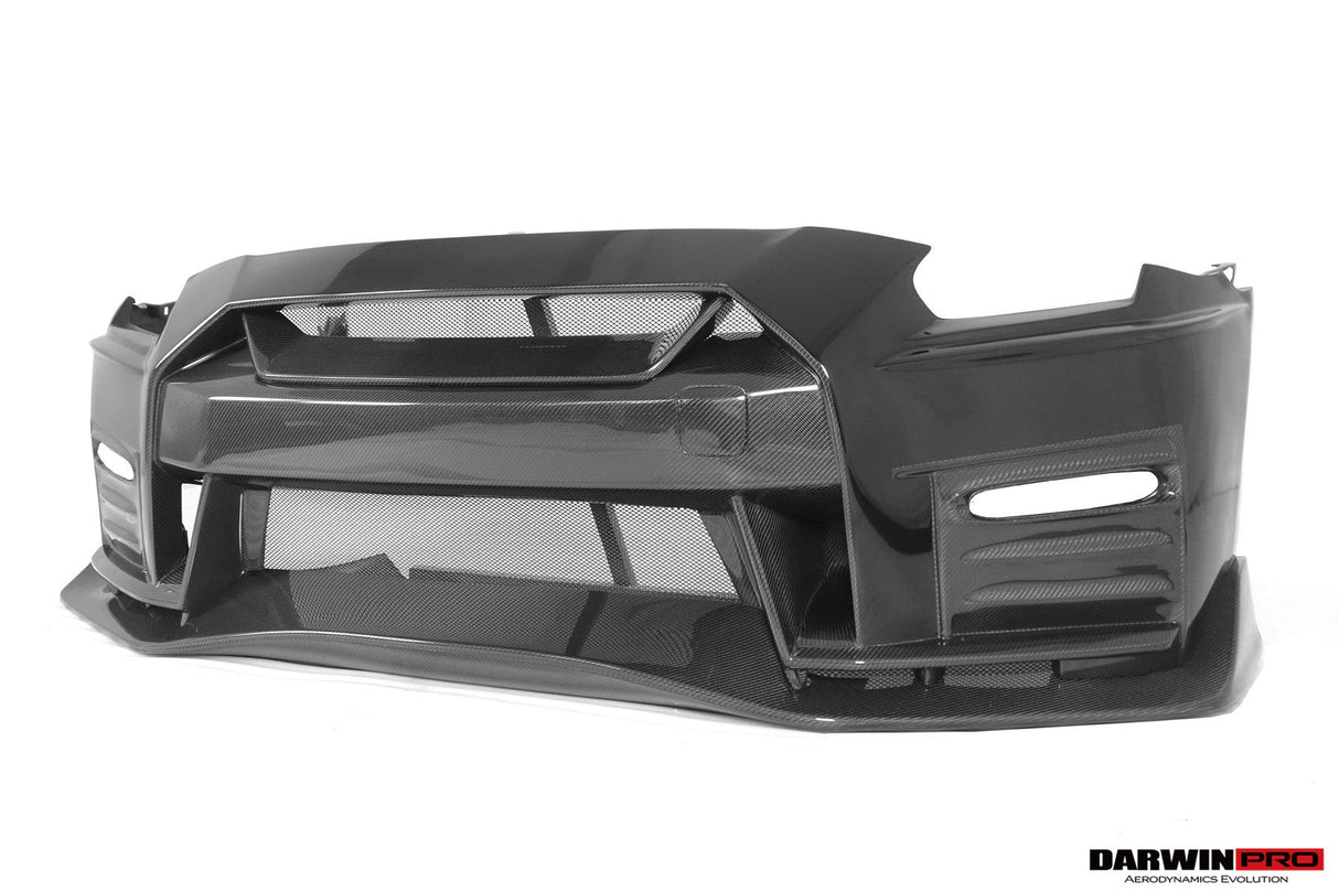 2017-2023 Nissan GTR R35 EBA NSM Style Partial Carbon Fiber Front Bumper