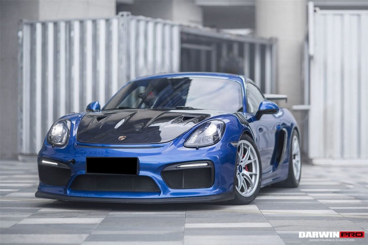 DarwinPRO 2012-2025 Porsche 718 And 981 Cayman And Boxster GT2RS Style Carbon Fiber Hood