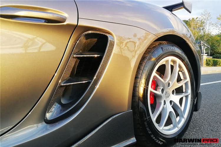 DarwinPRO 2016-2025 Porsche 718 Cayman And Boxster Carbon Fiber Side Air Vents