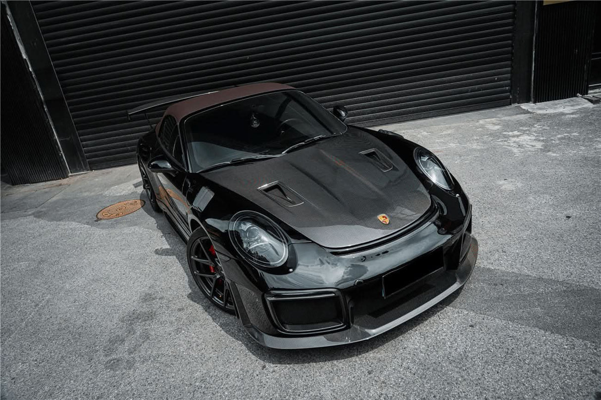 DarwinPRO 2012-2019 Porsche 991 Carrera S & Targa 4 & 4s & GT3 Convert GT2RS Style Carbon Fiber Hood