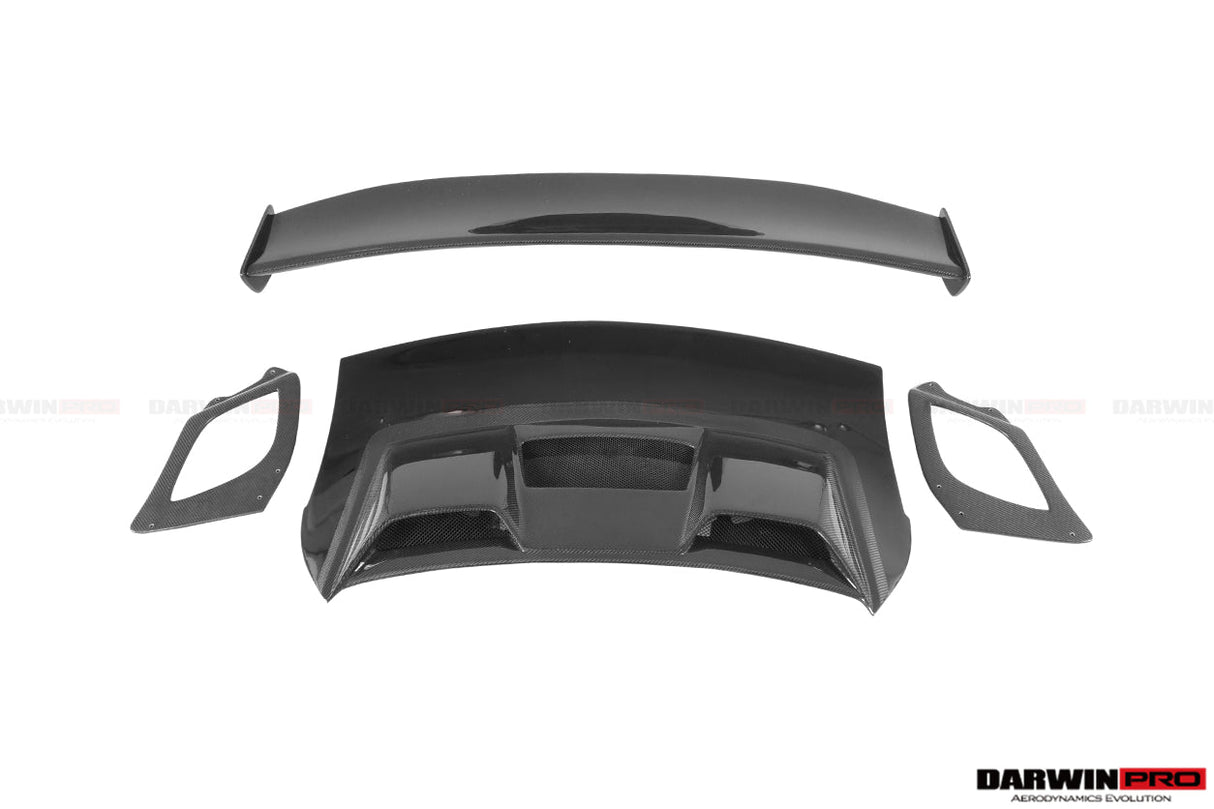 2016-2019 Porsche 911 991.2 Partial Carbon Fiber Trunk Spoiler Wing DarwinPRO (GT2RS Style) Fits Carrera, S, 4S