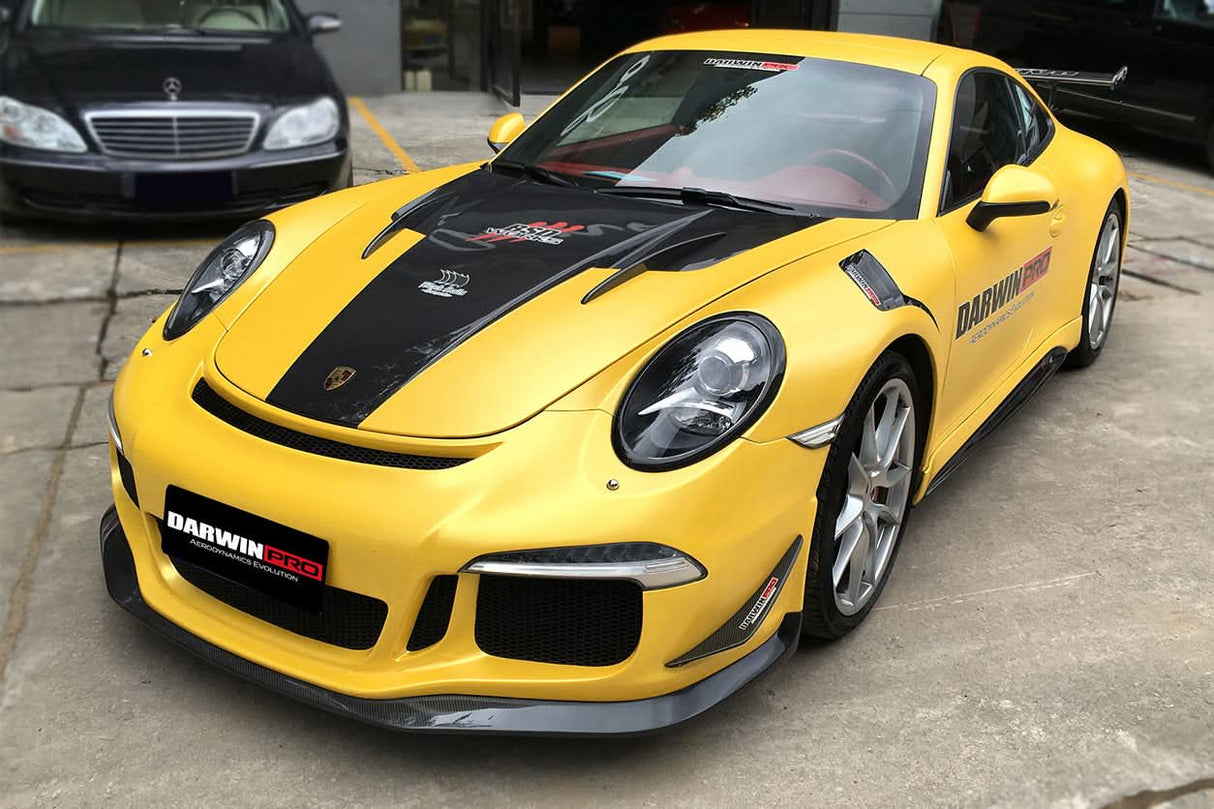 2012-2015 Porsche 911 991.1 Carrera Targa S 4 4S GT3 Style Front Bumper Canards