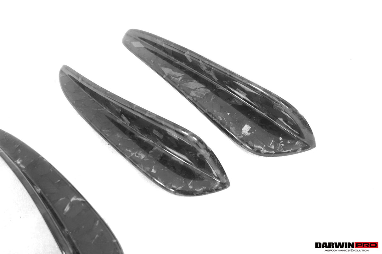 2013-2019 Porsche 911 991 Turbo S Carbon Fiber Front Canards DarwinPRO (BKSS)