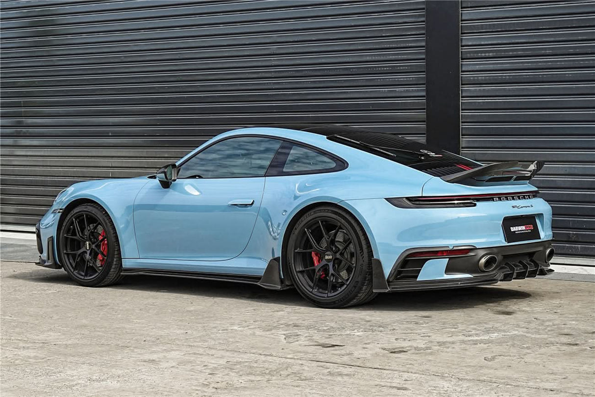 2019-2024 Porsche 911 992 SD-Sport Design Model Carbon Fiber Rear Bumper Vent Trims DarwinPRO (BKSSII) Fits Carrera, S, 4, 4S, Targa, Cabriolet