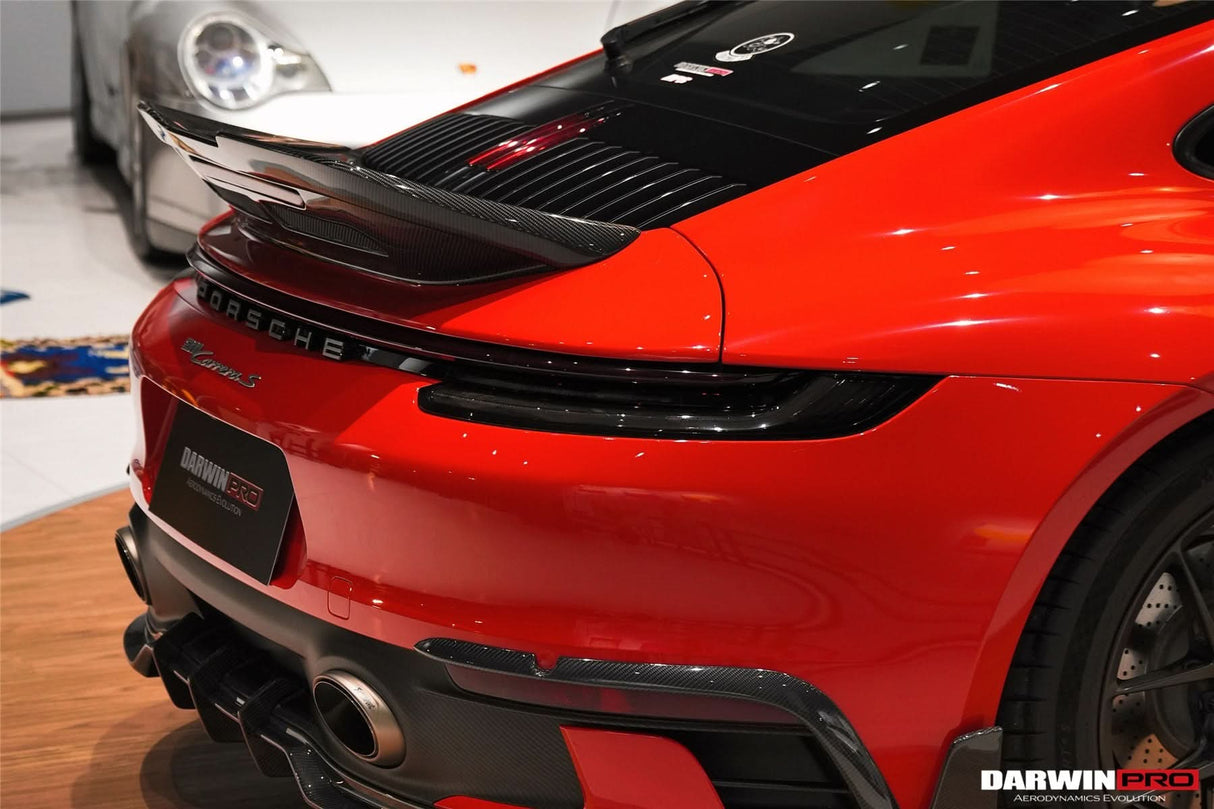 DarwinPRO 2019-2024 Porsche 911 992 Carrera S & 4 & 4S BKSS Ver.4 Style Trunk Wing