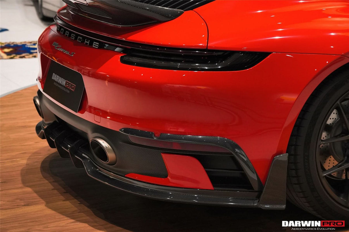 2019-2024 Porsche 911 992 SD-Sport Design Model Carbon Fiber Rear Bumper Vent Trims DarwinPRO (BKSSII) Fits Carrera, S, 4, 4S, Targa, Cabriolet