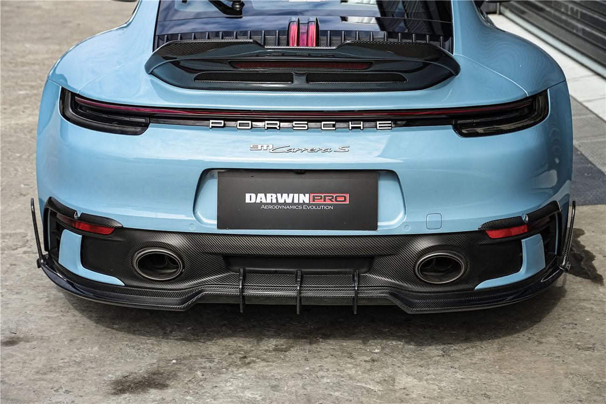 2019-2024 Porsche 911 992 SD-Sport Design Model Carbon Fiber Rear Bumper Vent Trims DarwinPRO (BKSSII) Fits Carrera, S, 4, 4S, Targa, Cabriolet