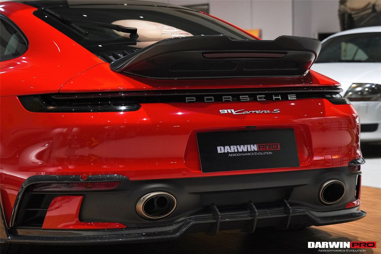 2019-2024 Porsche 911 992 SD-Sport Design Model Carbon Fiber Rear Bumper Vent Trims DarwinPRO (BKSSII) Fits Carrera, S, 4, 4S, Targa, Cabriolet
