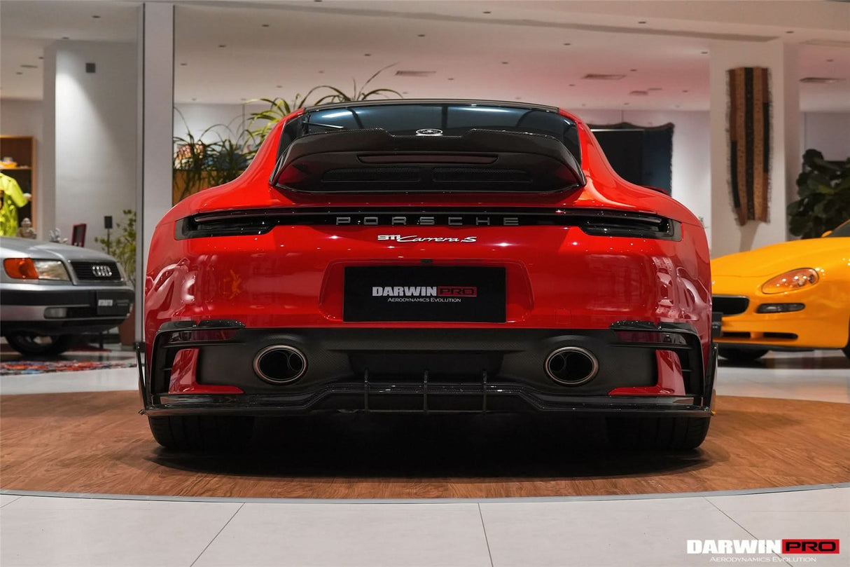 2019-2024 Porsche 911 992 SD-Sport Design Model Carbon Fiber Rear Bumper Vent Trims DarwinPRO (BKSSII) Fits Carrera, S, 4, 4S, Targa, Cabriolet