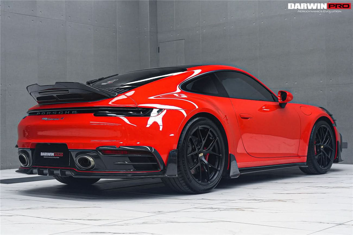 2019-2024 Porsche 911 992 Carbon Fiber Rear Lip DarwinPRO (BKSSII) Fits Carrera, S, 4, 4S, Targa, Cabriolet