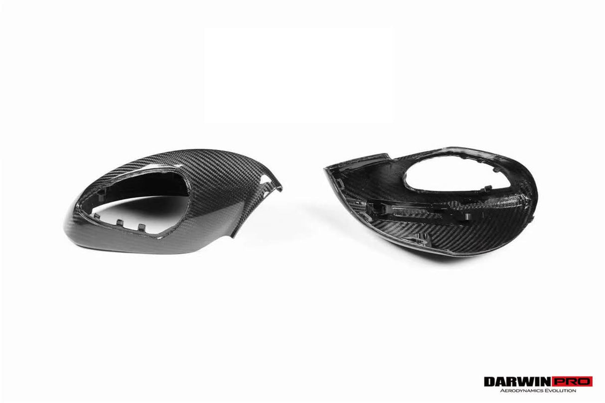 2012-2019 Porsche 911 991 Carrera, Cabriolet, Targa, Turbo | 981 Cayman, Boxster OEM Sport Style Dry Carbon Fiber Mirror Housing Replacement