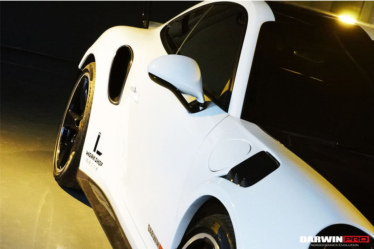 2013-2019 Porsche 991 Turbo S OEM Style Carbon Fiber Quarter Panel Side Scoops
