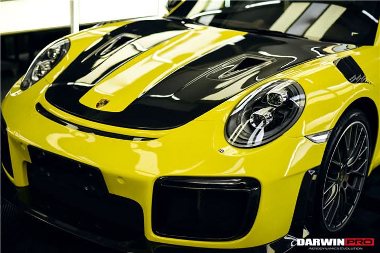 DarwinPRO 2013-2019 Porsche 911 991 Carrera & C2, C2S, C4, C4S, Targa & GT3 & Turbo GT2RS-Style Carbon Fiber Hood