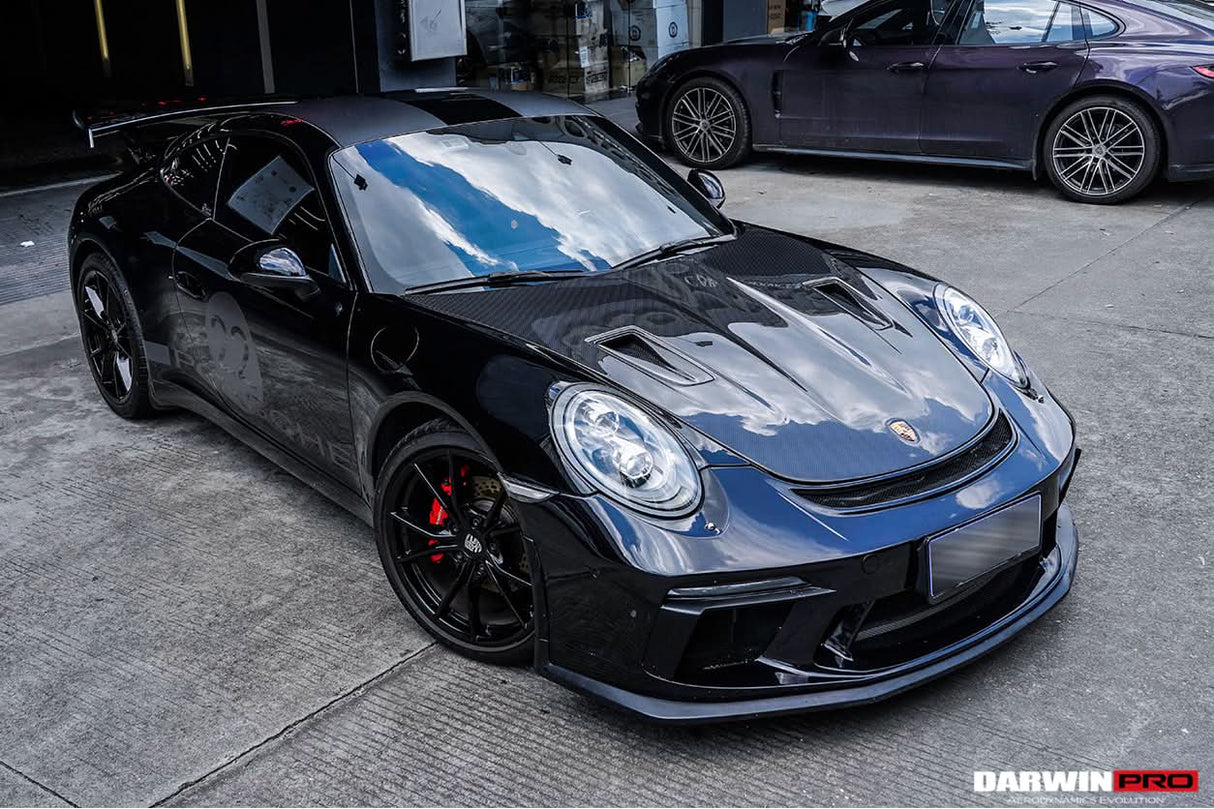 DarwinPRO 2012-2019 Porsche 991 Carrera S & Targa 4 & 4s & GT3 Convert GT2RS Style Carbon Fiber Hood