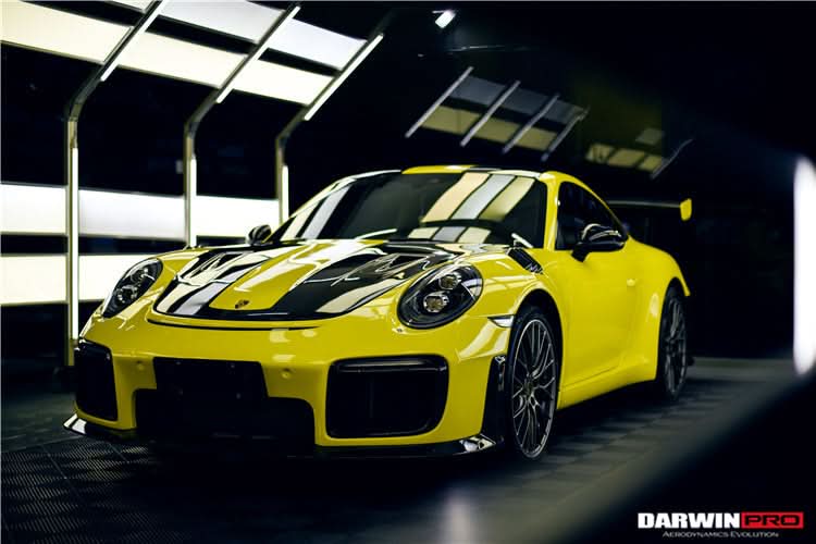 DarwinPRO 2013-2019 Porsche 911 991 Carrera & C2, C2S, C4, C4S, Targa & GT3 & Turbo GT2RS-Style Carbon Fiber Hood