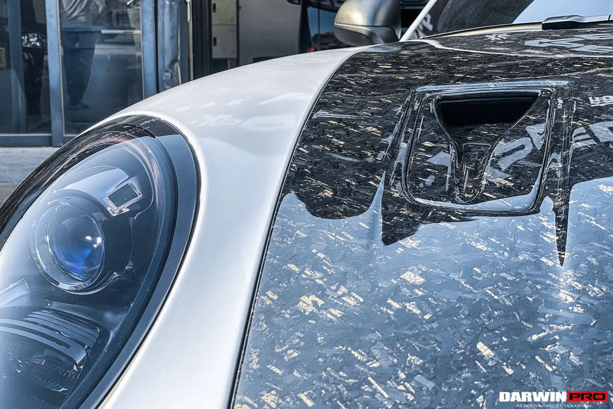 DarwinPRO 2012-2019 Porsche 991 Carrera S & Targa 4 & 4s & GT3 Convert GT2RS Style Carbon Fiber Hood