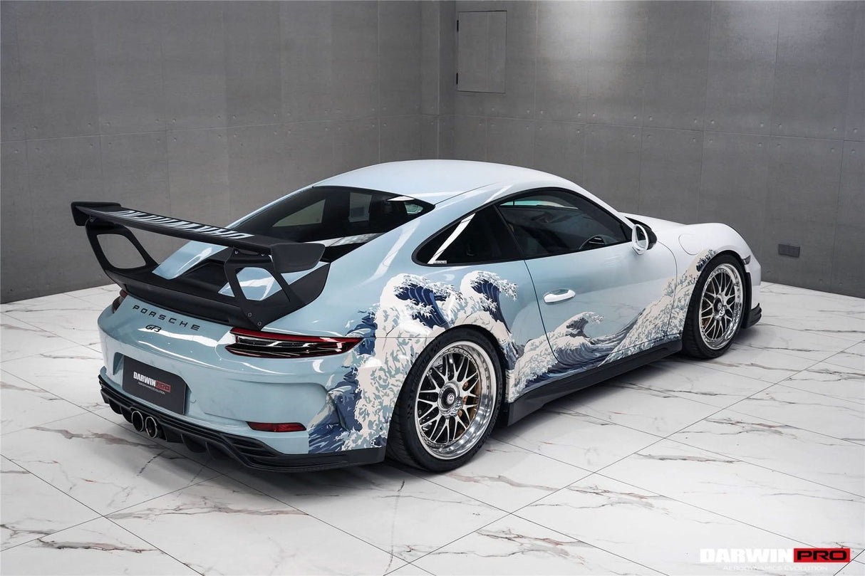 DarwinPRO 2017-2019 Porsche 911 991.2 GT3 Only BKSS Style Carbon Fiber Side Skirts