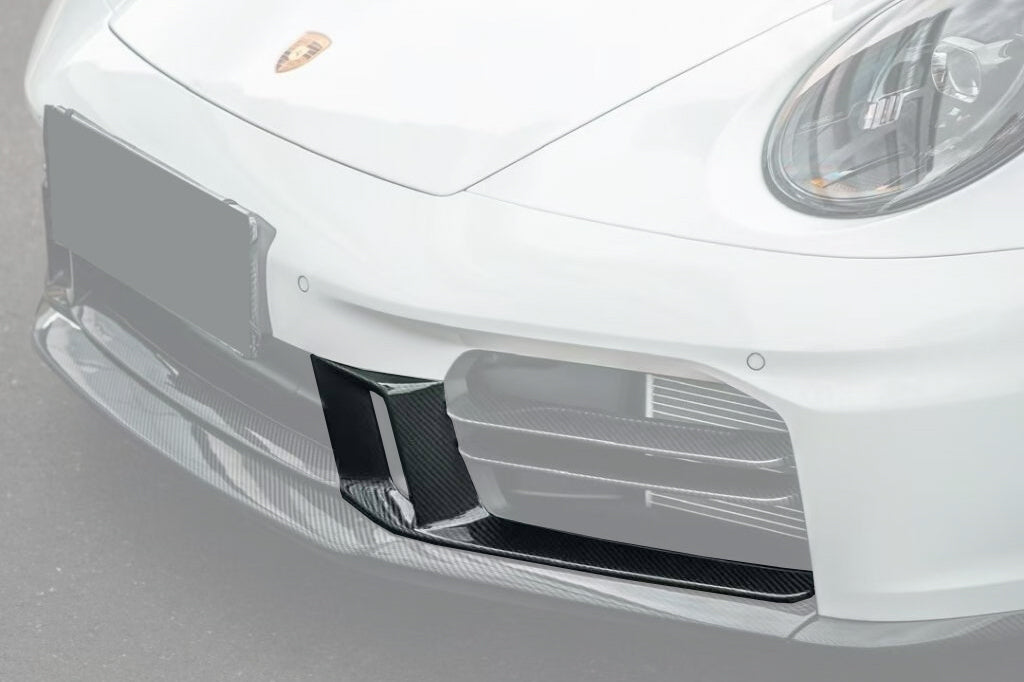DarwinPRO 2024-UP Porsche 992.2 Facelift Carrera 2C 4C Coupe Cabriolet Sport Design Only OE Style Front Lip Trims